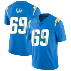 Men's Josh Fuga Los Angeles Chargers No.69 Limited Powder Vapor Untouchable Alternate Jersey - Blue