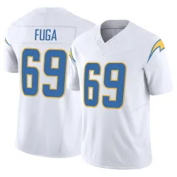 Men's Josh Fuga Los Angeles Chargers No.69 Limited Vapor F.U.S.E. Jersey - White