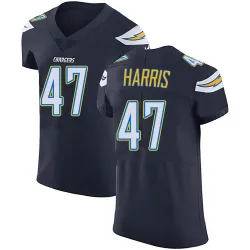 Men's Josh Harris Los Angeles Chargers No.47 Elite Team Color Vapor Untouchable Jersey - Navy Blue
