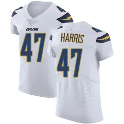 Men's Josh Harris Los Angeles Chargers No.47 Elite Vapor Untouchable Jersey - White