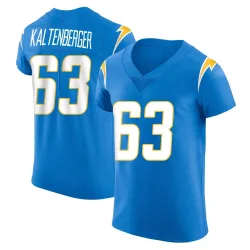 Men's Josh Kaltenberger Los Angeles Chargers No.63 Elite Alternate Vapor Untouchable Jersey - Blue