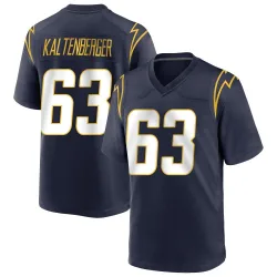 Men's Josh Kaltenberger Los Angeles Chargers No.63 Game Team Color Jersey - Navy