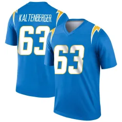 Men's Josh Kaltenberger Los Angeles Chargers No.63 Legend Powder Jersey - Blue