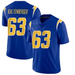 Men's Josh Kaltenberger Los Angeles Chargers No.63 Limited 2nd Alternate Vapor Jersey - Royal