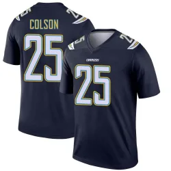 Men's Junior Colson Los Angeles Chargers No.25 Legend Jersey - Navy