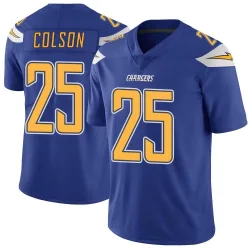 Men's Junior Colson Los Angeles Chargers No.25 Limited Color Rush Vapor Untouchable Jersey - Royal