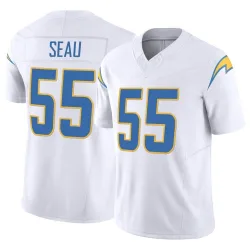 Men's Junior Seau Los Angeles Chargers No.55 Limited Vapor F.U.S.E. Jersey - White