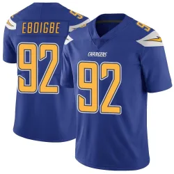 Men's Justin Eboigbe Los Angeles Chargers No.92 Limited Color Rush Vapor Untouchable Jersey - Royal