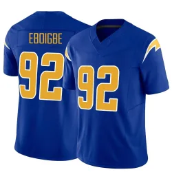 Men's Justin Eboigbe Los Angeles Chargers No.92 Limited Vapor F.U.S.E. Jersey - Royal