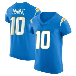Men's Justin Herbert Los Angeles Chargers No.10 Elite Alternate Vapor Untouchable Jersey - Blue
