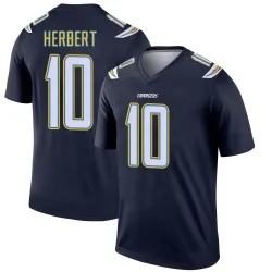 Men's Justin Herbert Los Angeles Chargers No.10 Legend Jersey - Navy