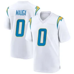 Men's Kana'i Mauga Los Angeles Chargers No.0 Game Jersey - White
