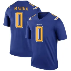 Men's Kana'i Mauga Los Angeles Chargers No.0 Legend Color Rush Jersey - Royal