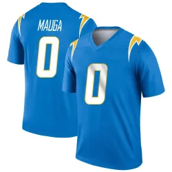 Men's Kana'i Mauga Los Angeles Chargers No.0 Legend Powder Jersey - Blue
