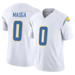 Men's Kana'i Mauga Los Angeles Chargers No.0 Limited Vapor F.U.S.E. Jersey - White