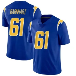 Men's Karsen Barnhart Los Angeles Chargers No.61 Limited 2nd Alternate Vapor Jersey - Royal