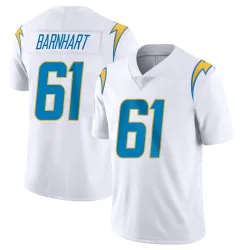 Men's Karsen Barnhart Los Angeles Chargers No.61 Limited Vapor Untouchable Jersey - White