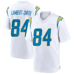 Men's KeAndre Lambert-Smith Los Angeles Chargers No.84 Game Jersey - White