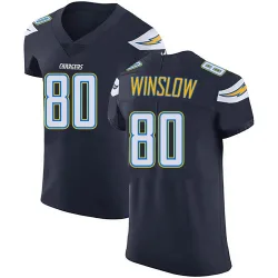 Men's Kellen Winslow Los Angeles Chargers No.80 Elite Team Color Vapor Untouchable Jersey - Navy Blue