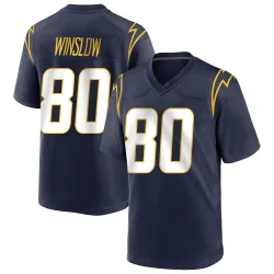 Men's Kellen Winslow Los Angeles Chargers No.80 Game Team Color Jersey - Navy