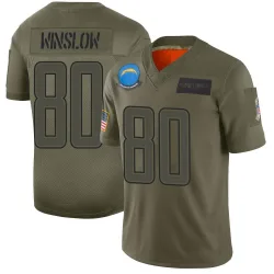 Men's Kellen Winslow Los Angeles Chargers No.80 Limited 2019 Salute to Service Jersey - Camo