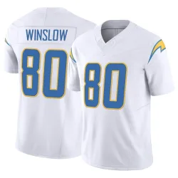 Men's Kellen Winslow Los Angeles Chargers No.80 Limited Vapor F.U.S.E. Jersey - White