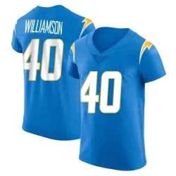 Men's Kendall Williamson Los Angeles Chargers No.40 Elite Alternate Vapor Untouchable Jersey - Blue