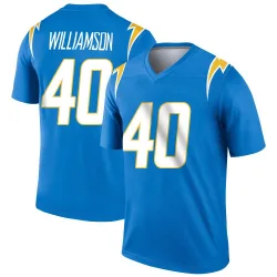 Men's Kendall Williamson Los Angeles Chargers No.40 Legend Powder Jersey - Blue
