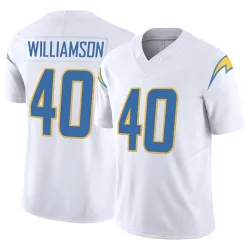 Men's Kendall Williamson Los Angeles Chargers No.40 Limited Vapor F.U.S.E. Jersey - White