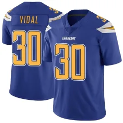 Men's Kimani Vidal Los Angeles Chargers No.30 Limited Color Rush Vapor Untouchable Jersey - Royal