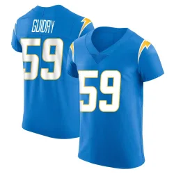 Men's Kylan Guidry Los Angeles Chargers No.59 Elite Alternate Vapor Untouchable Jersey - Blue