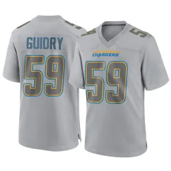 Men's Kylan Guidry Los Angeles Chargers No.59 Game Atmosphere Fashion Jersey - Gray