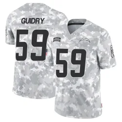Men's Kylan Guidry Los Angeles Chargers No.59 Limited 2024 Salute to Service Jersey - Arctic Camo