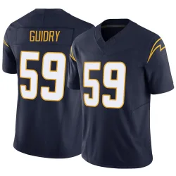 Men's Kylan Guidry Los Angeles Chargers No.59 Limited Vapor F.U.S.E. Jersey - Navy