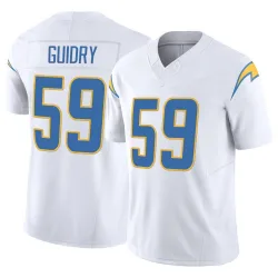 Men's Kylan Guidry Los Angeles Chargers No.59 Limited Vapor F.U.S.E. Jersey - White