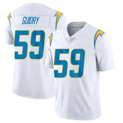 Men's Kylan Guidry Los Angeles Chargers No.59 Limited Vapor Untouchable Jersey - White