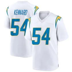 Men's Kyle Kennard Los Angeles Chargers No.54 Game Jersey - White