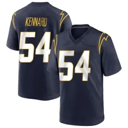 Men's Kyle Kennard Los Angeles Chargers No.54 Game Team Color Jersey - Navy