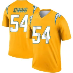 Men's Kyle Kennard Los Angeles Chargers No.54 Legend Inverted Jersey - Gold