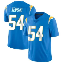 Men's Kyle Kennard Los Angeles Chargers No.54 Limited Powder Vapor Untouchable Alternate Jersey - Blue