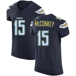 Men's Ladd McConkey Los Angeles Chargers No.15 Elite Team Color Vapor Untouchable Jersey - Navy Blue