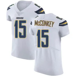 Men's Ladd McConkey Los Angeles Chargers No.15 Elite Vapor Untouchable Jersey - White