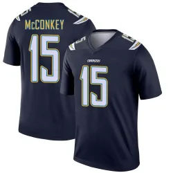 Men's Ladd McConkey Los Angeles Chargers No.15 Legend Jersey - Navy