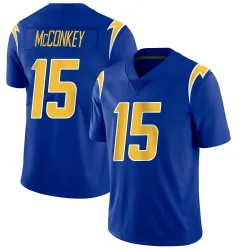 Men's Ladd McConkey Los Angeles Chargers No.15 Limited 2nd Alternate Vapor Jersey - Royal