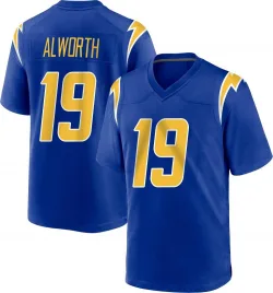 Men's Lance Alworth Los Angeles Chargers No.19 Game 2nd Alternate Jersey - Royal