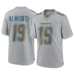 Men's Lance Alworth Los Angeles Chargers No.19 Game Atmosphere Fashion Jersey - Gray