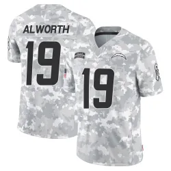 Men's Lance Alworth Los Angeles Chargers No.19 Limited 2024 Salute to Service Jersey - Arctic Camo