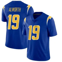 Men's Lance Alworth Los Angeles Chargers No.19 Limited 2nd Alternate Vapor Jersey - Royal