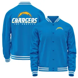 Men's Los Angeles Chargers No. Full-Snap Jacket - Navy