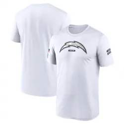 Men's Los Angeles Chargers No. Legend 2024 Salute To Service Performance T-Shirt - White